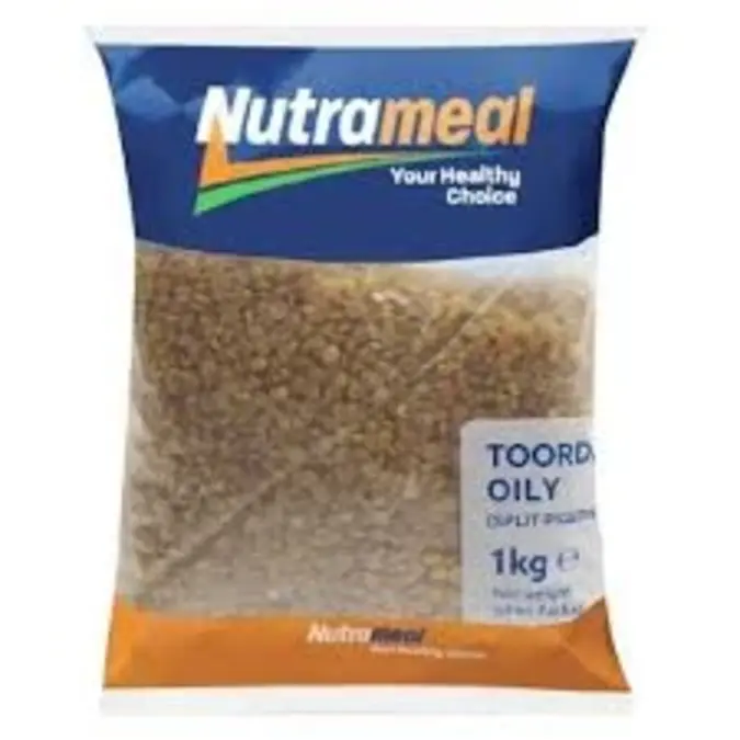Nutrameal Toor Dal Oily (Pigeon Peas Split & Peeled) 1Kg